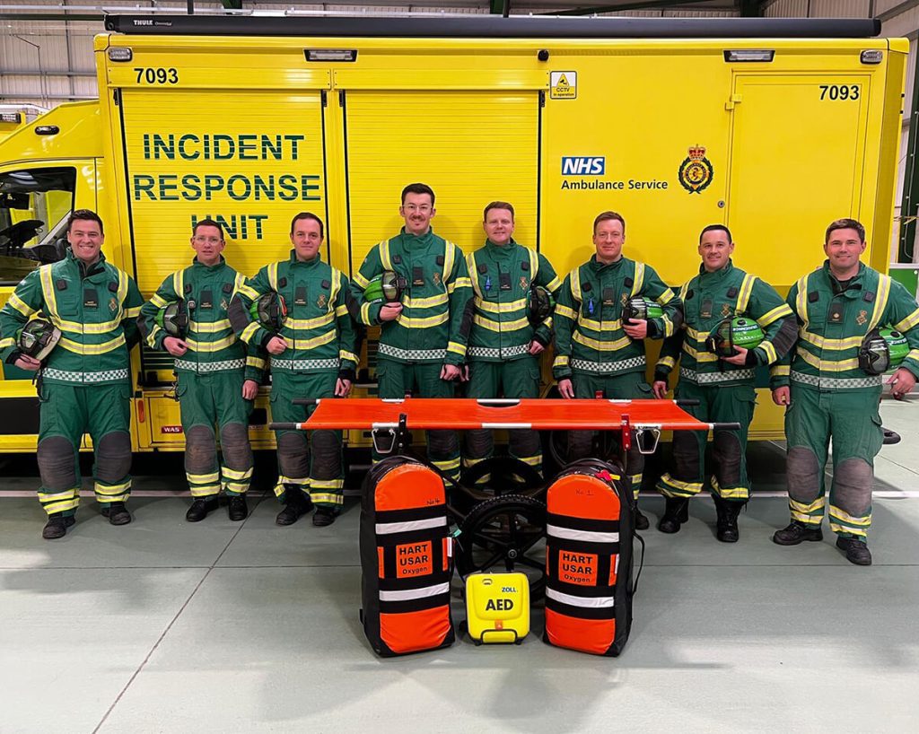 Eight members of WMAS HART D team, which is based in Oldbury, who will be taking on the AJ Bell Great Birmingham Run half marathon and 10k.